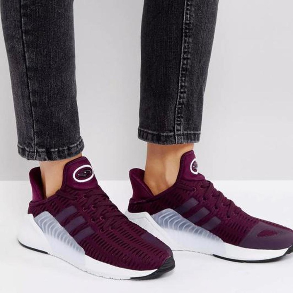 Adidas Originals Climacool Sneakers In Burgundy
